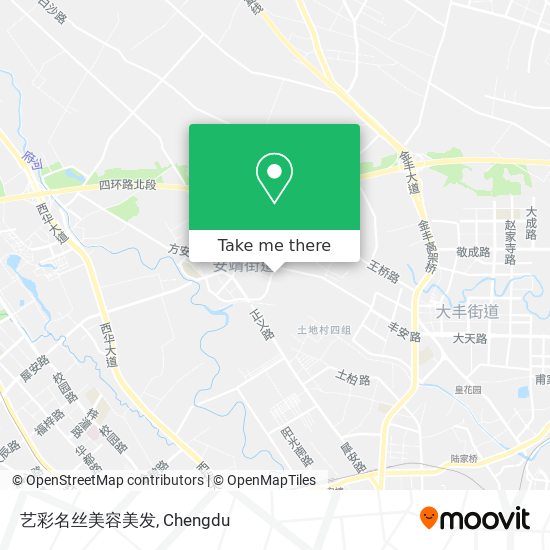 艺彩名丝美容美发 map