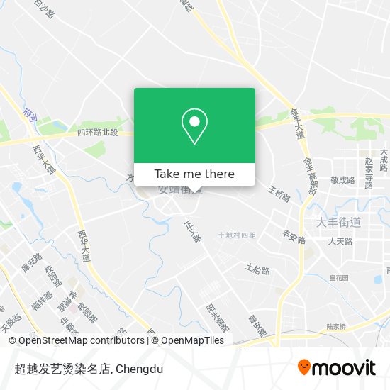 超越发艺烫染名店 map