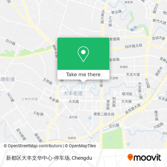 新都区大丰文华中心-停车场 map