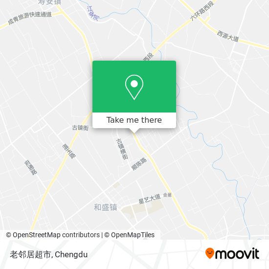 老邻居超市 map