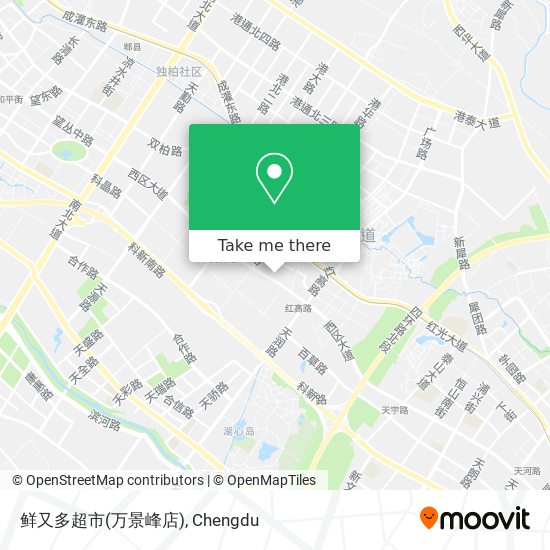 鲜又多超市(万景峰店) map