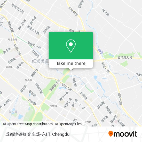 成都地铁红光车场-东门 map