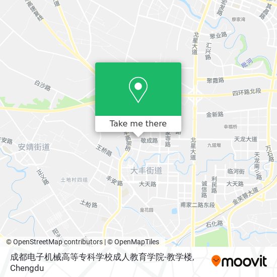 成都电子机械高等专科学校成人教育学院-教学楼 map