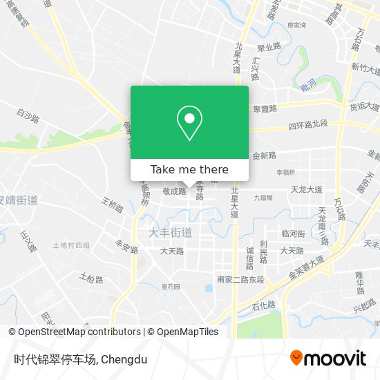 时代锦翠停车场 map