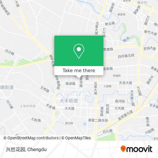 兴想花园 map