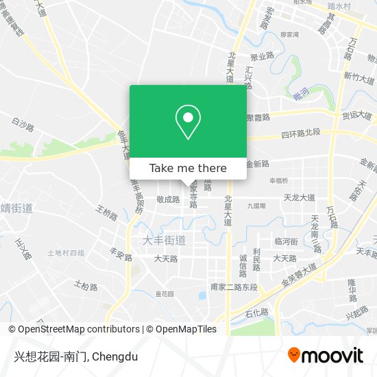 兴想花园-南门 map