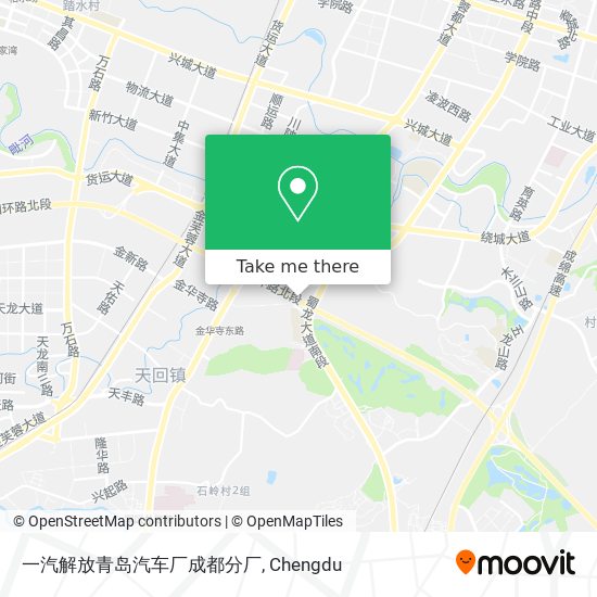 一汽解放青岛汽车厂成都分厂 map
