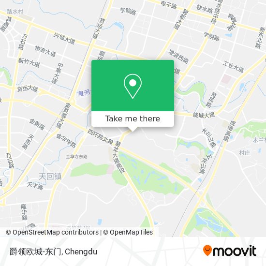 爵领欧城-东门 map