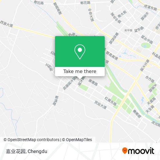 嘉业花园 map