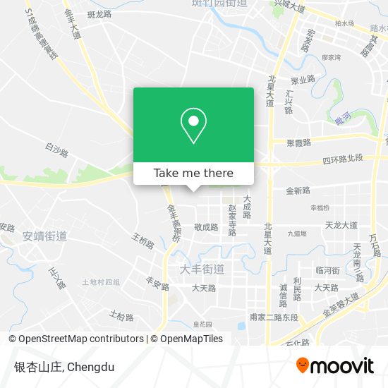 银杏山庄 map