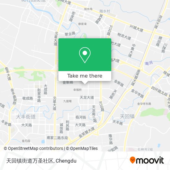 天回镇街道万圣社区 map
