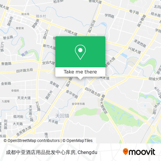 成都中亚酒店用品批发中心库房 map
