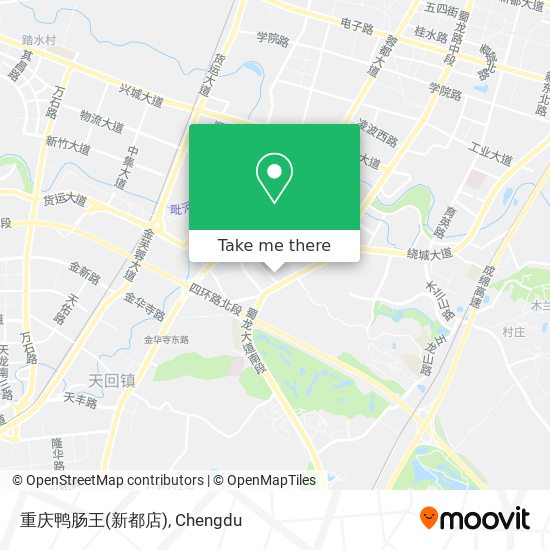 重庆鸭肠王(新都店) map