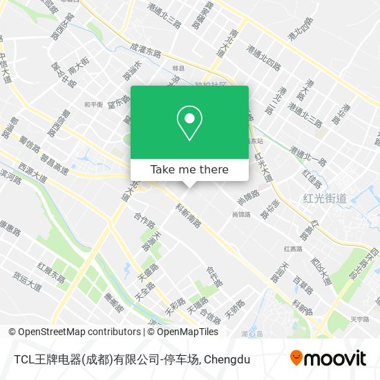 TCL王牌电器(成都)有限公司-停车场 map