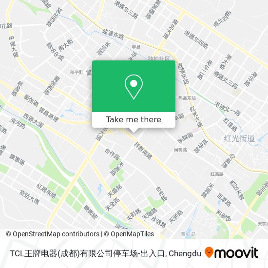 TCL王牌电器(成都)有限公司停车场-出入口 map