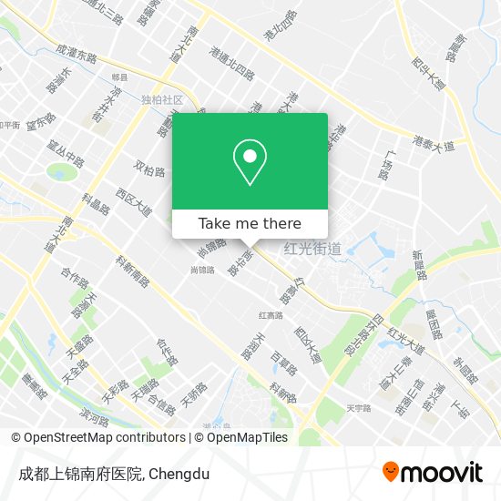 成都上锦南府医院 map