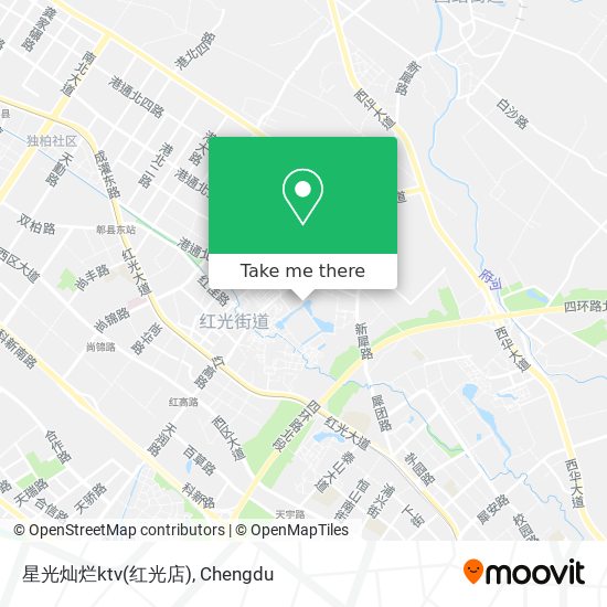 星光灿烂ktv(红光店) map