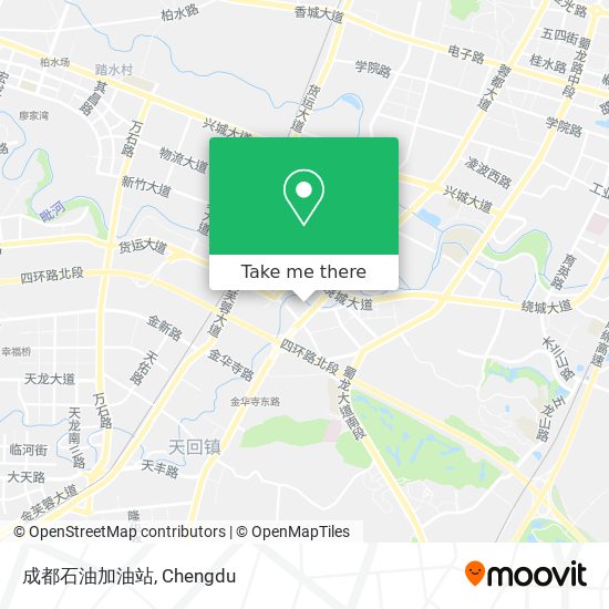 成都石油加油站 map