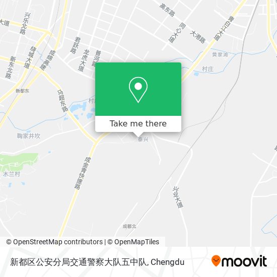 新都区公安分局交通警察大队五中队 map