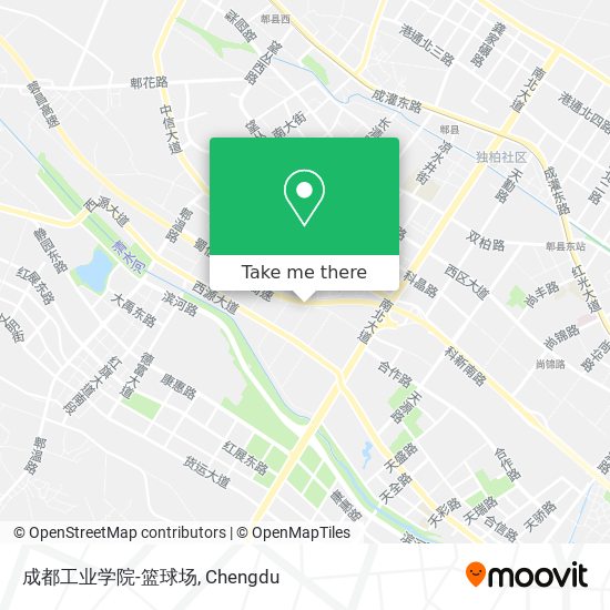 成都工业学院-篮球场 map