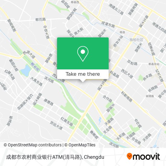 成都市农村商业银行ATM(清马路) map