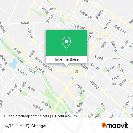 成都工业学院 map