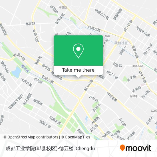 成都工业学院(郫县校区)-德五楼 map