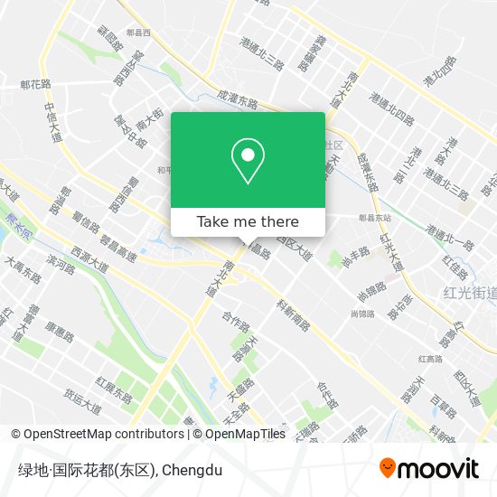 绿地·国际花都(东区) map