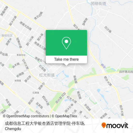 成都信息工程大学银杏酒店管理学院-停车场 map