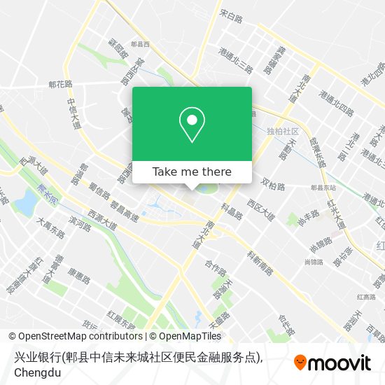 兴业银行(郫县中信未来城社区便民金融服务点) map