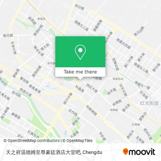 天之府温德姆至尊豪廷酒店大堂吧 map