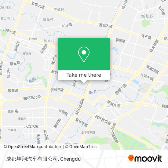 成都坤翔汽车有限公司 map