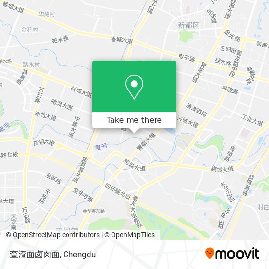 查渣面卤肉面 map