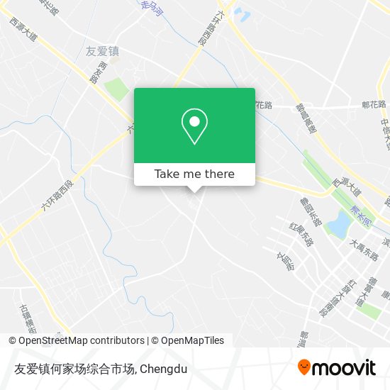 友爱镇何家场综合市场 map