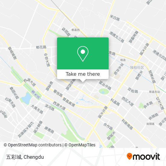 五彩城 map