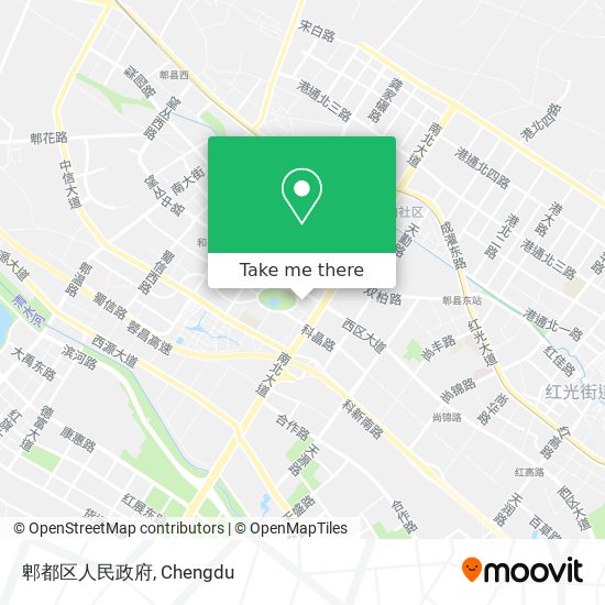 郫都区人民政府 map
