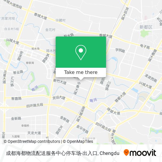 成都海都物流配送服务中心停车场-出入口 map