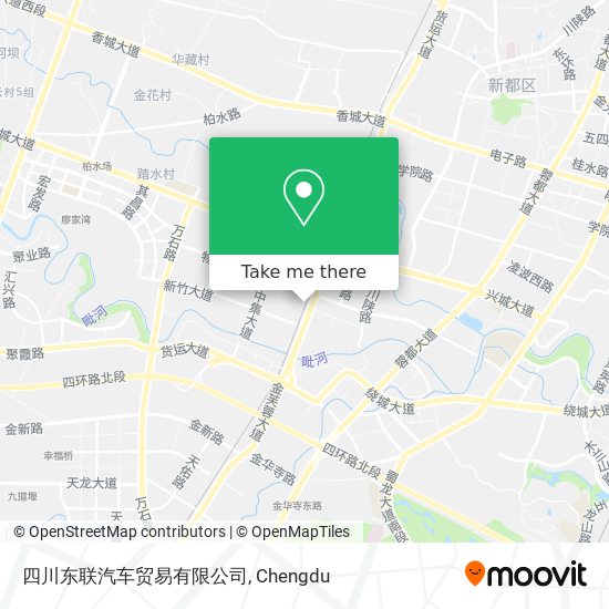 四川东联汽车贸易有限公司 map