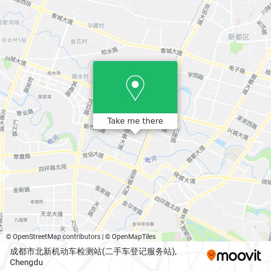 成都市北新机动车检测站(二手车登记服务站) map