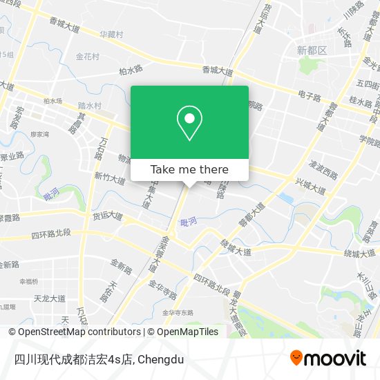 四川现代成都洁宏4s店 map