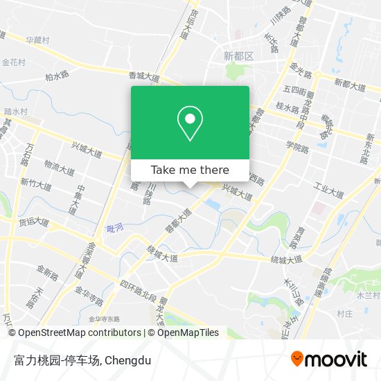 富力桃园-停车场 map