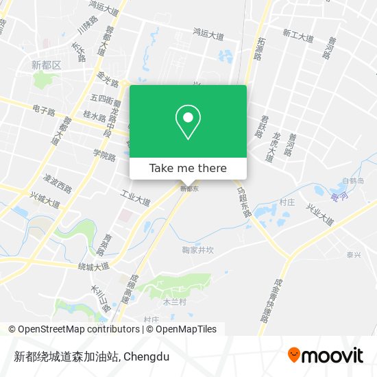 新都绕城道森加油站 map