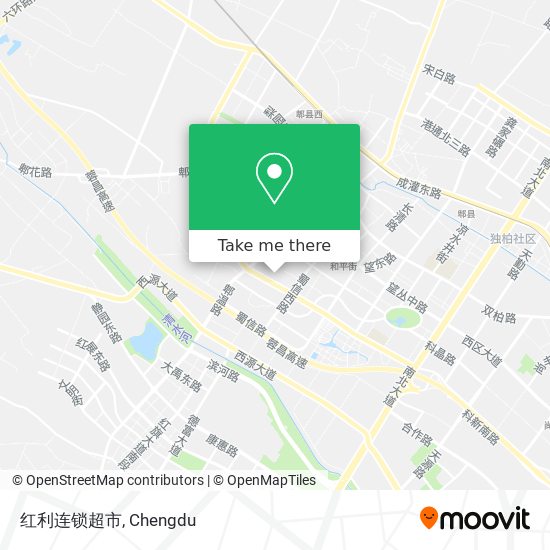 红利连锁超市 map