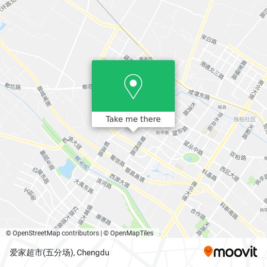 爱家超市(五分场) map