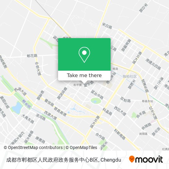 成都市郫都区人民政府政务服务中心B区 map