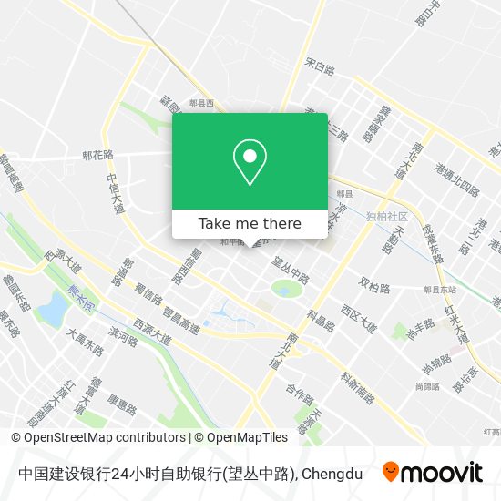 中国建设银行24小时自助银行(望丛中路) map