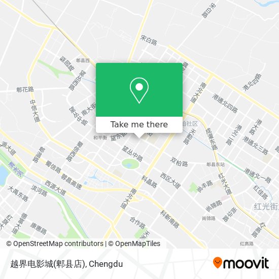 越界电影城(郫县店) map