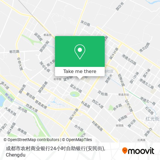 成都市农村商业银行24小时自助银行(安民街) map