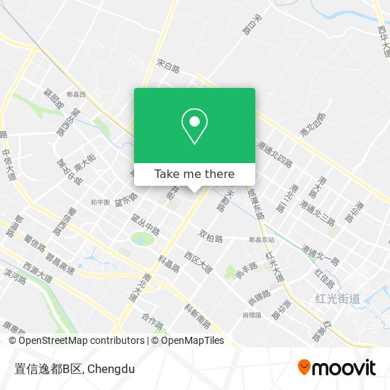 置信逸都B区 map