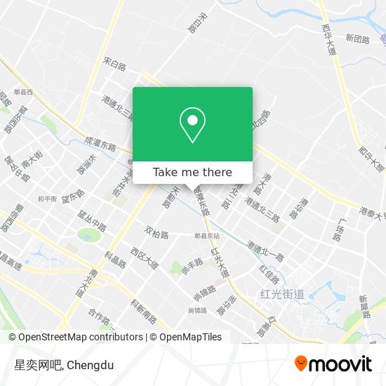 星奕网吧 map